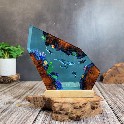 Ocean Resin Resin Lamp