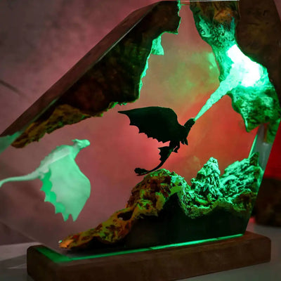 Fire Breathing Toothless Resin Lamp