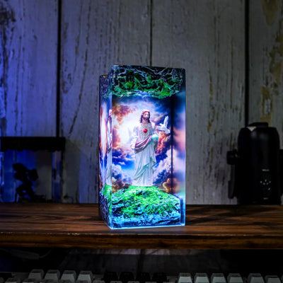Jesus Resin Epoxy Resin Lamp
