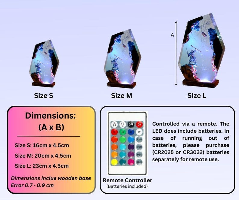 Dragon Born Resin Lamp