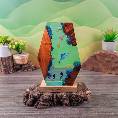 Ocean Resin Lamp