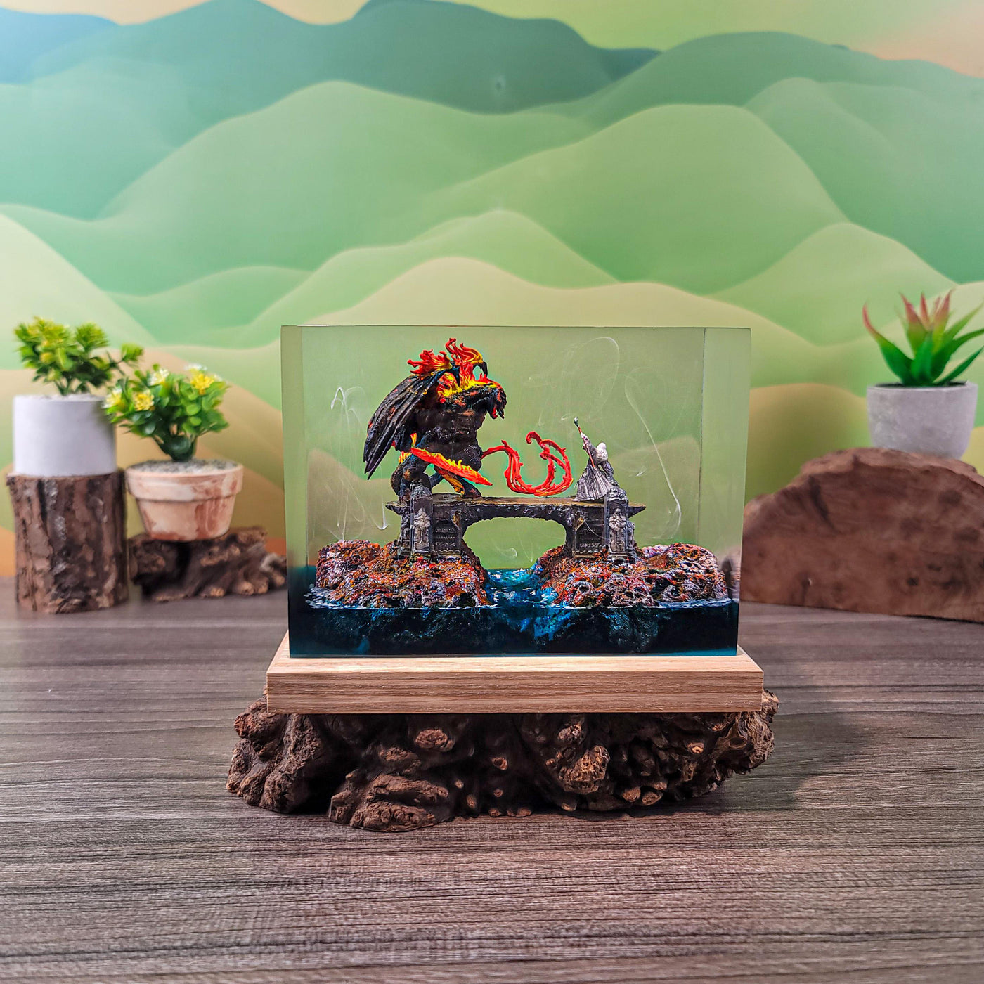 Bridge Battle Scene Lamp