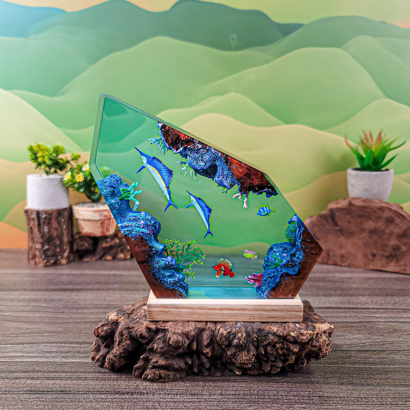 Resin Ocean Night Light