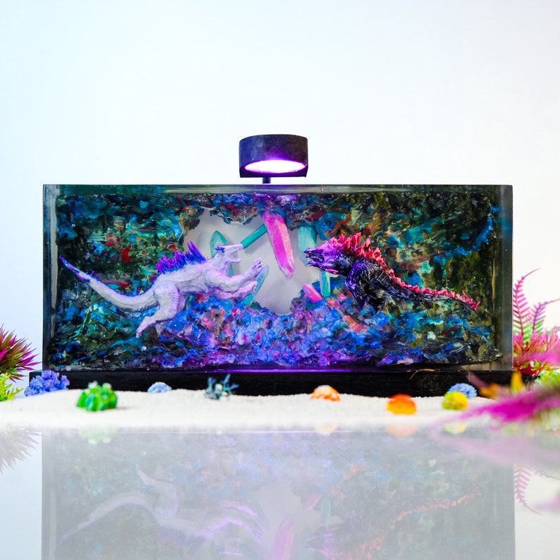 Monster Diorama Resin Lamp