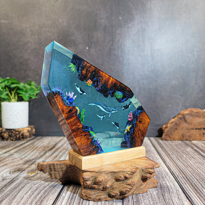 Ocean Resin Resin Lamp