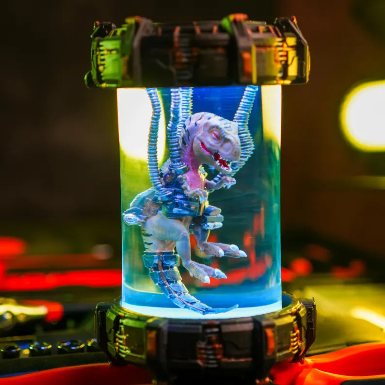 Cyborg T-Rex Jurassic Park Resin Lamp