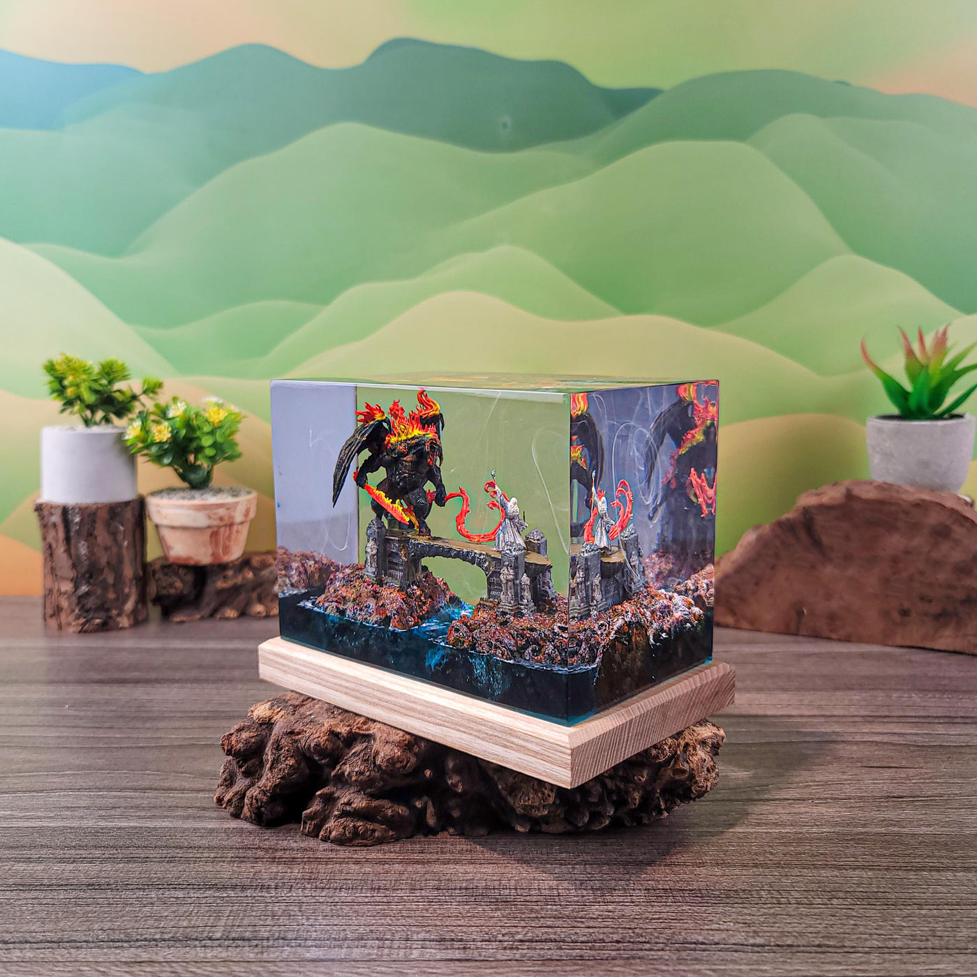 Bridge Battle Scene Lamp