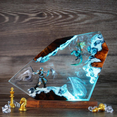 Dragon Born Resin Lamp