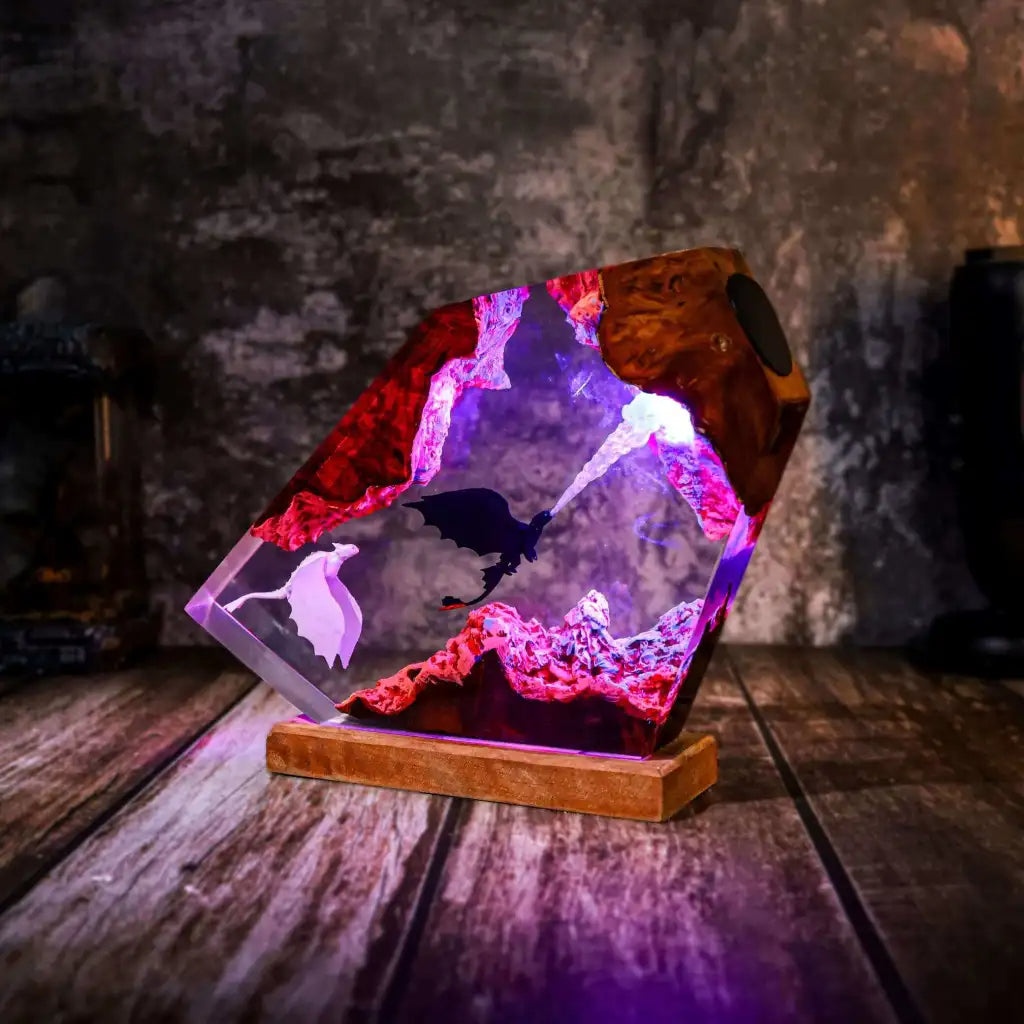 Fire Breathing Toothless Resin Lamp