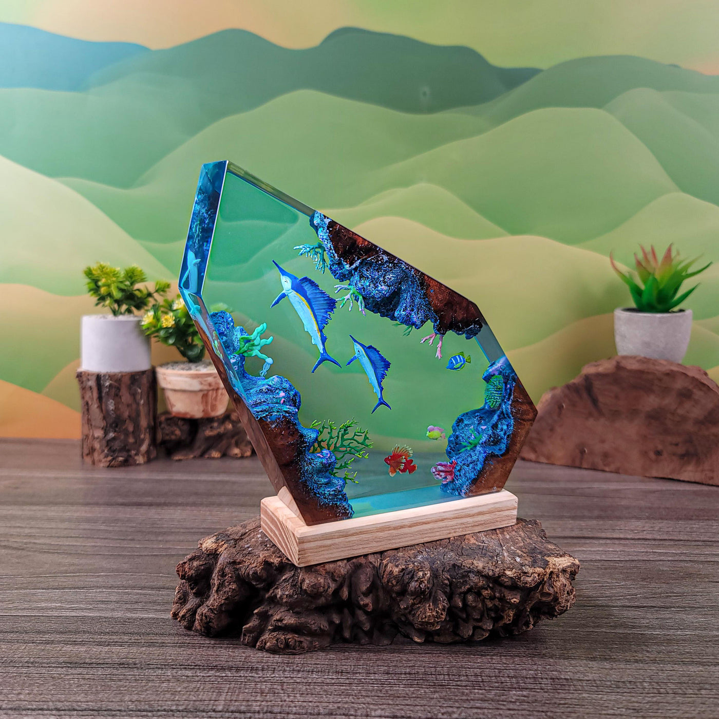 Resin Ocean Night Light