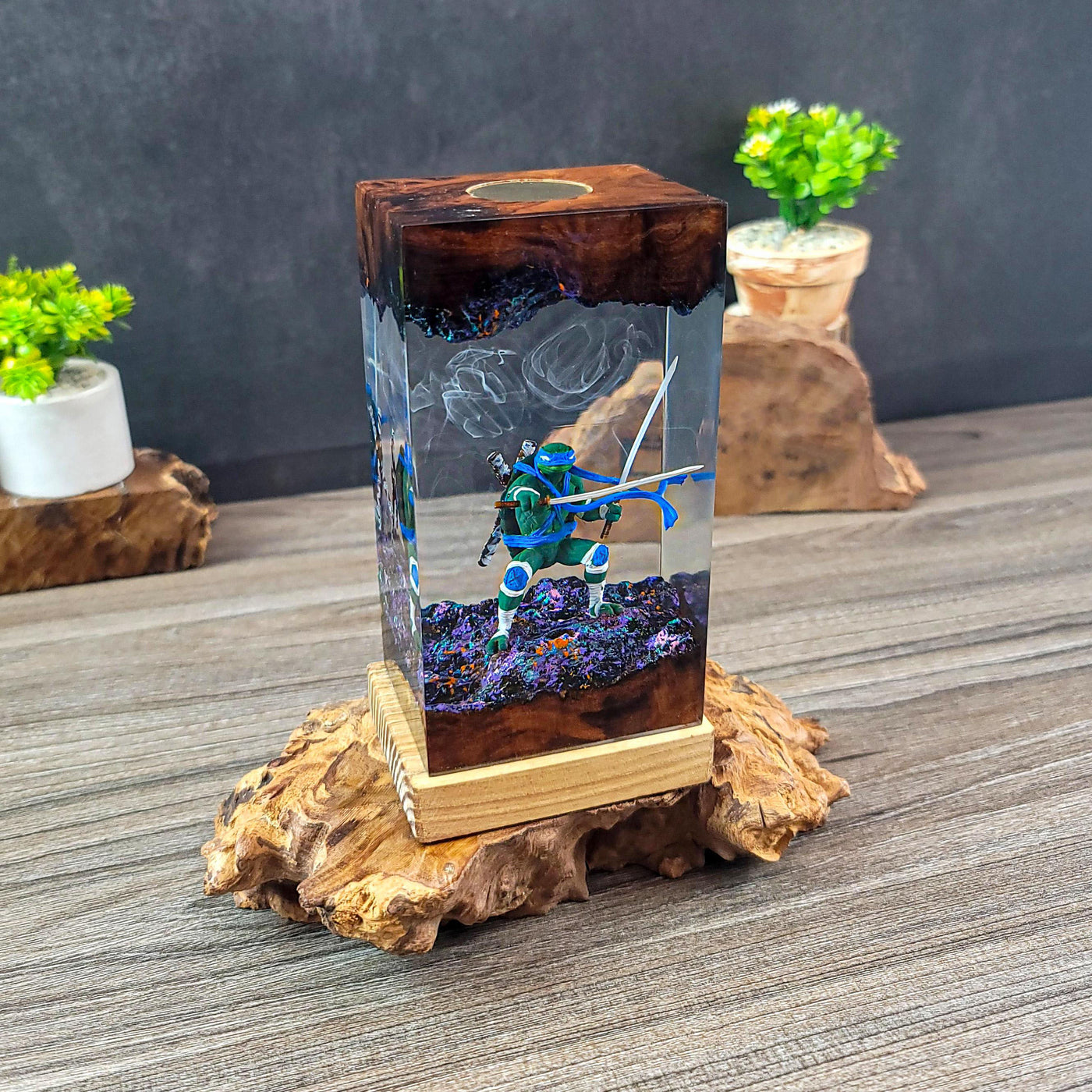 Resin Ninja Sword LED Night Light