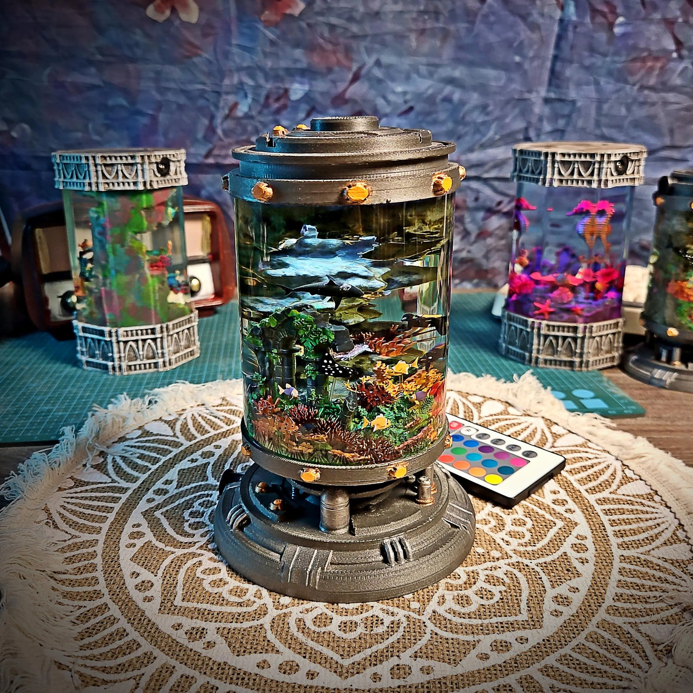 Shipwreck Ocean Diorama Resin Lamp