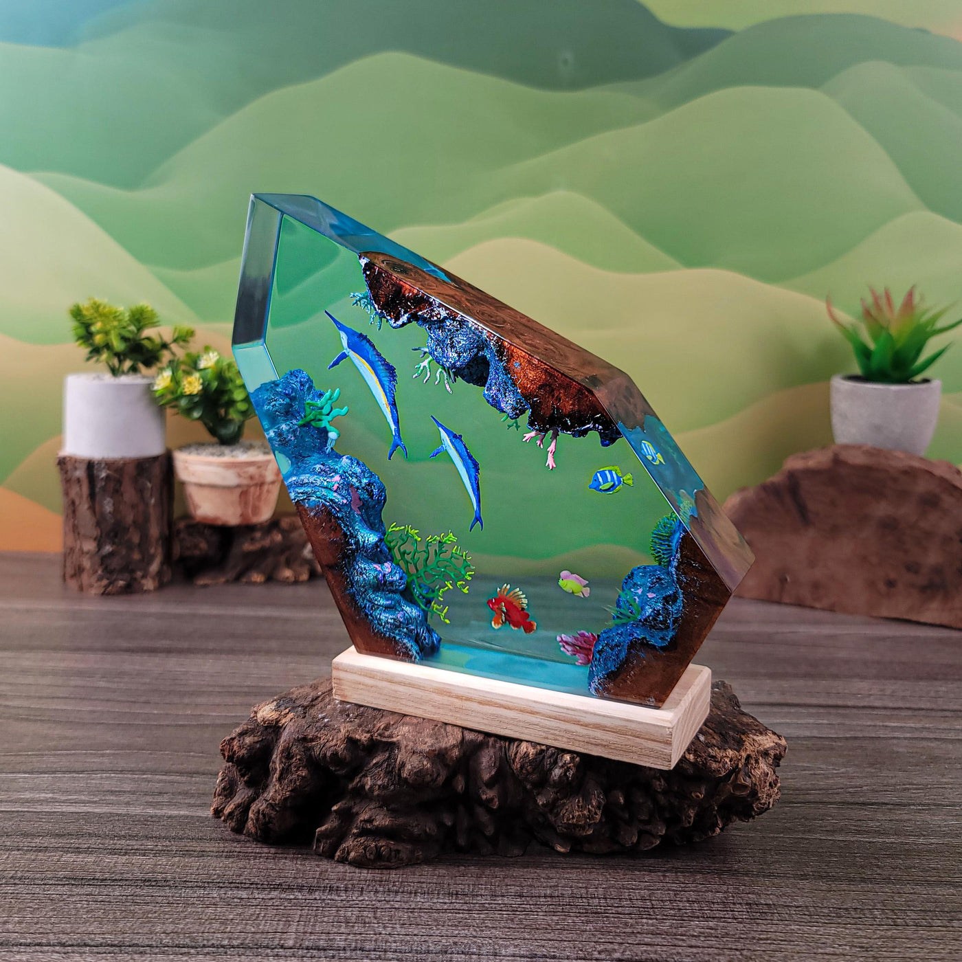 Resin Ocean Night Light