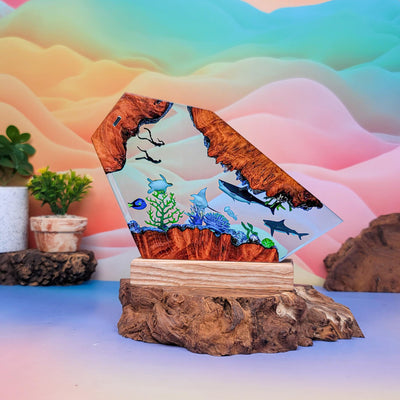 Shark Ocean Resin Lamp
