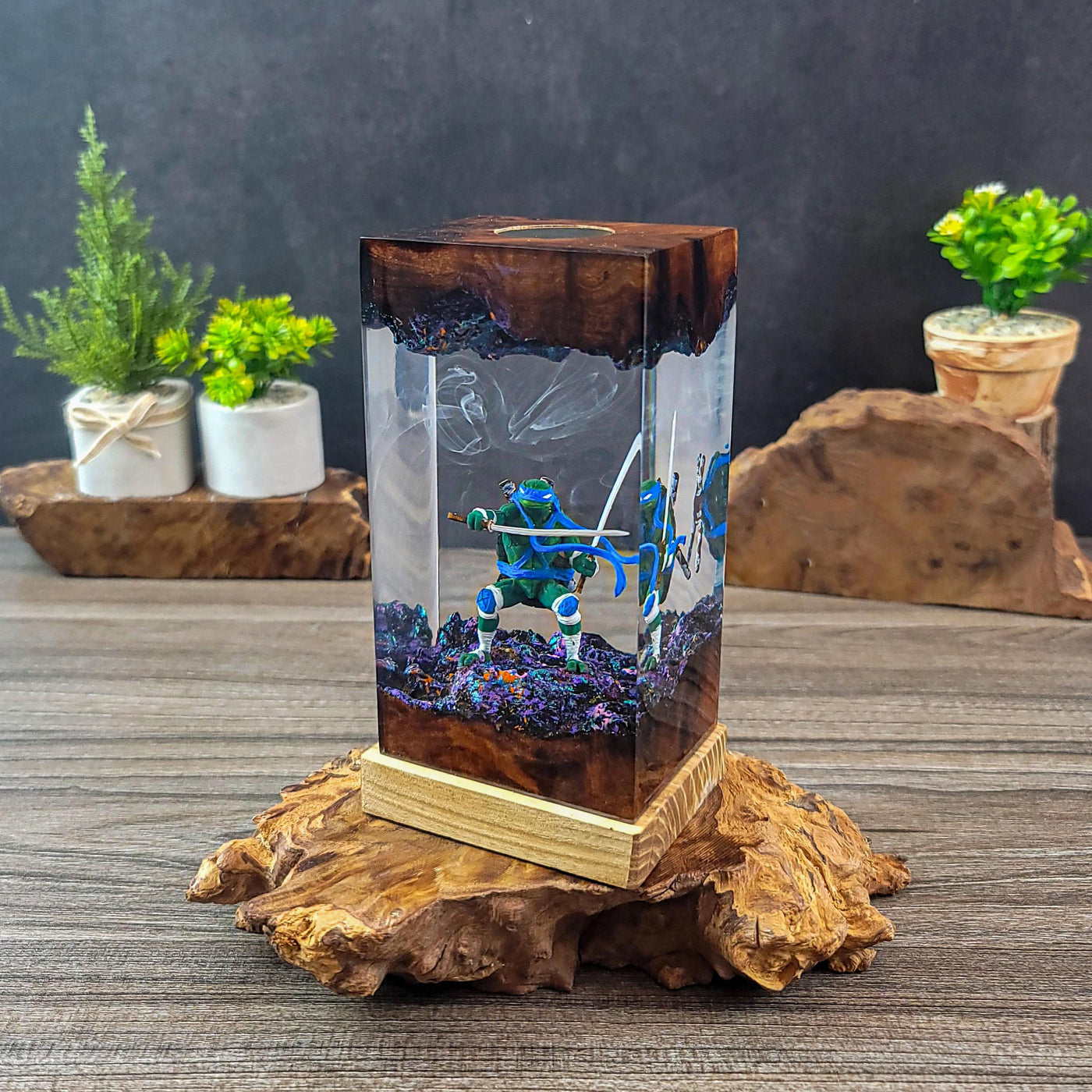 Resin Ninja Sword LED Night Light