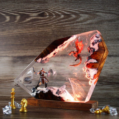 Dragon Born Resin Lamp