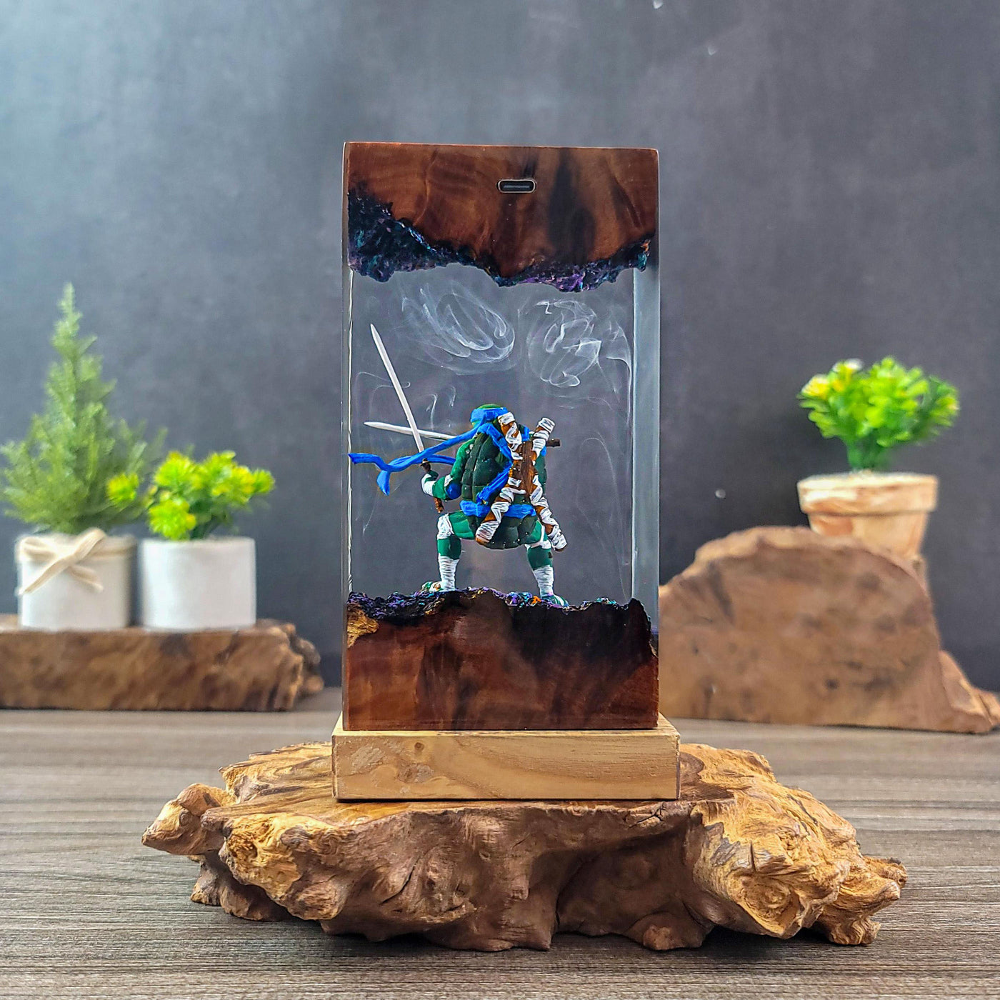 Resin Ninja Sword LED Night Light