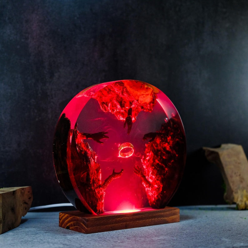 Rings Lord Resin Lamp