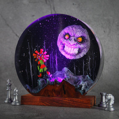 Majora Mask Resin Lamp