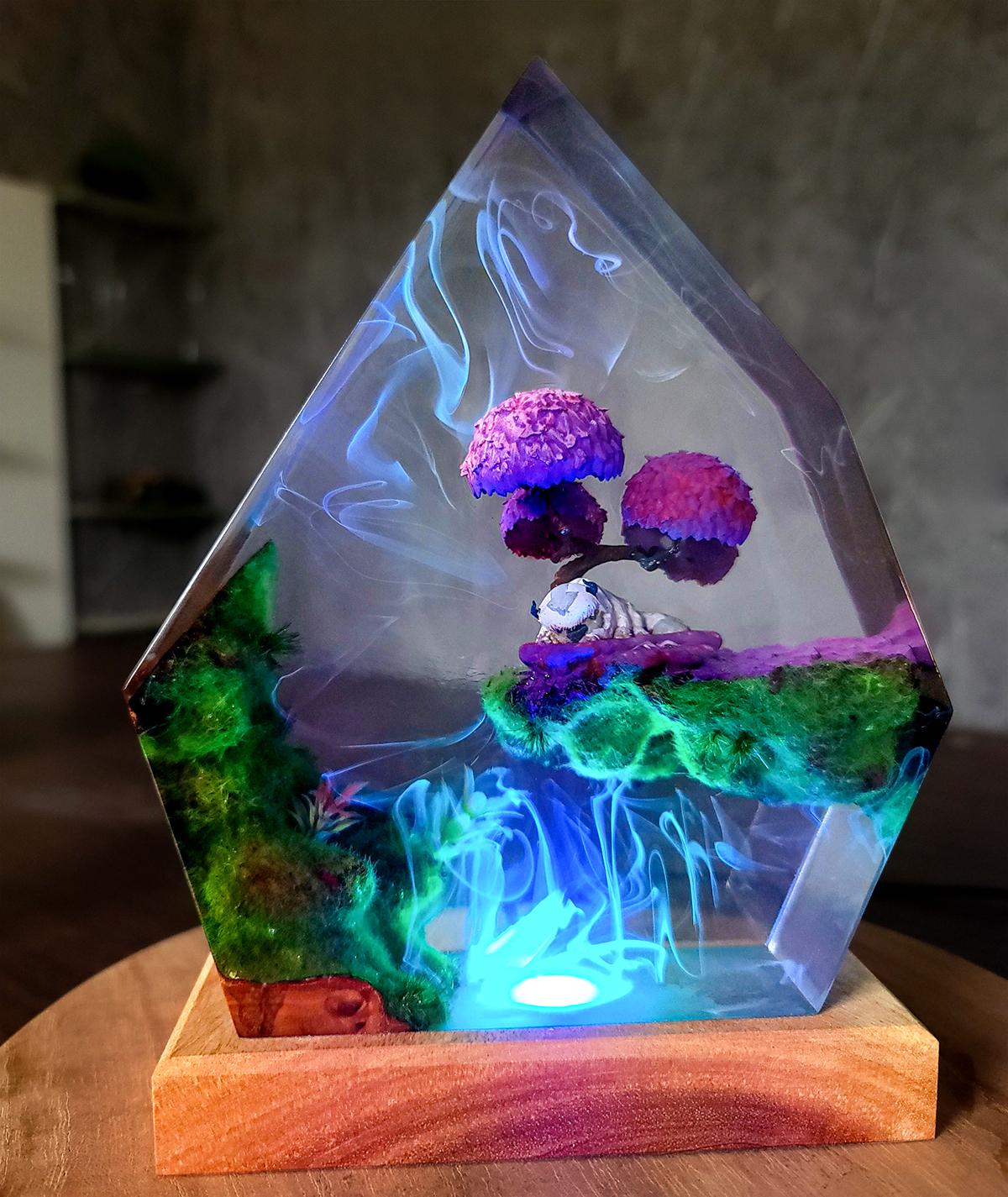 Fantasy Forest Resin Lamp