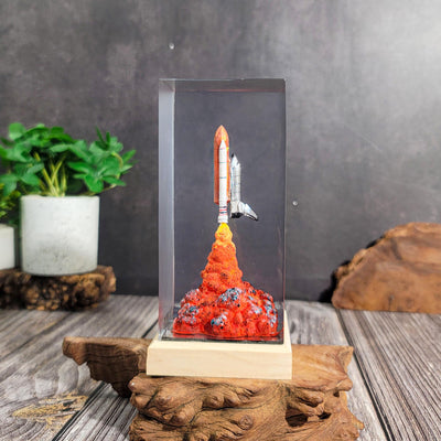 Rocket Launch Resin Lamp