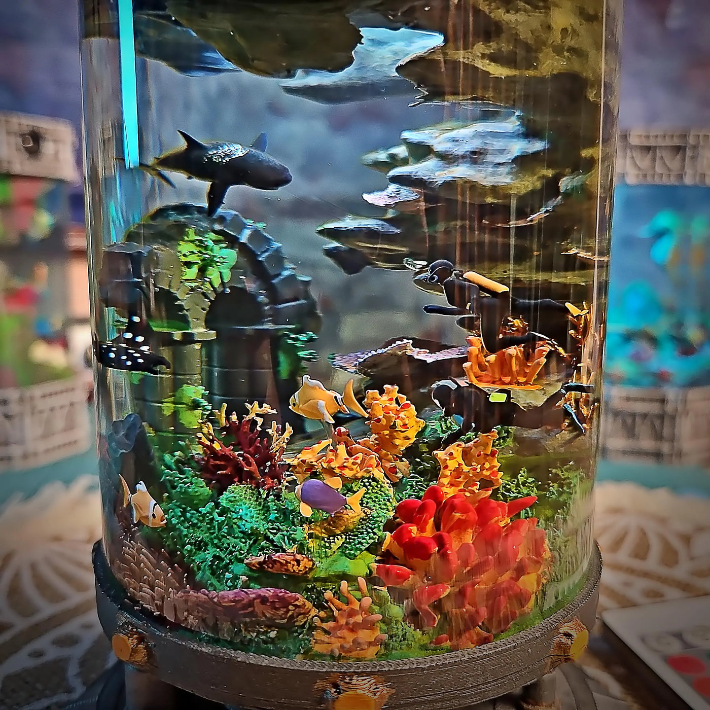 Shipwreck Ocean Diorama Resin Lamp