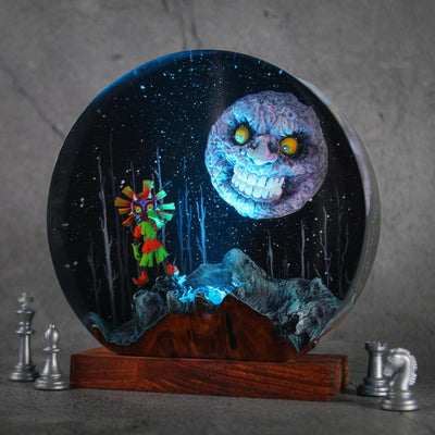 Majora Mask Resin Lamp