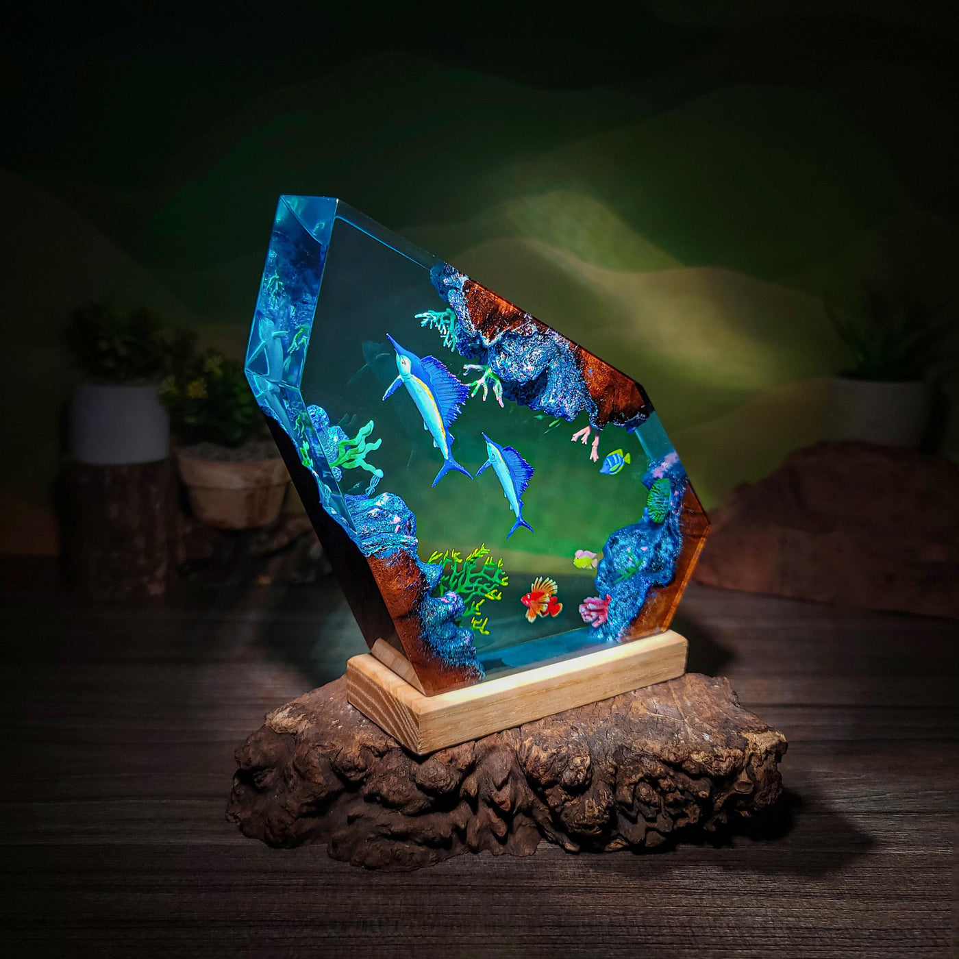 Resin Ocean Night Light