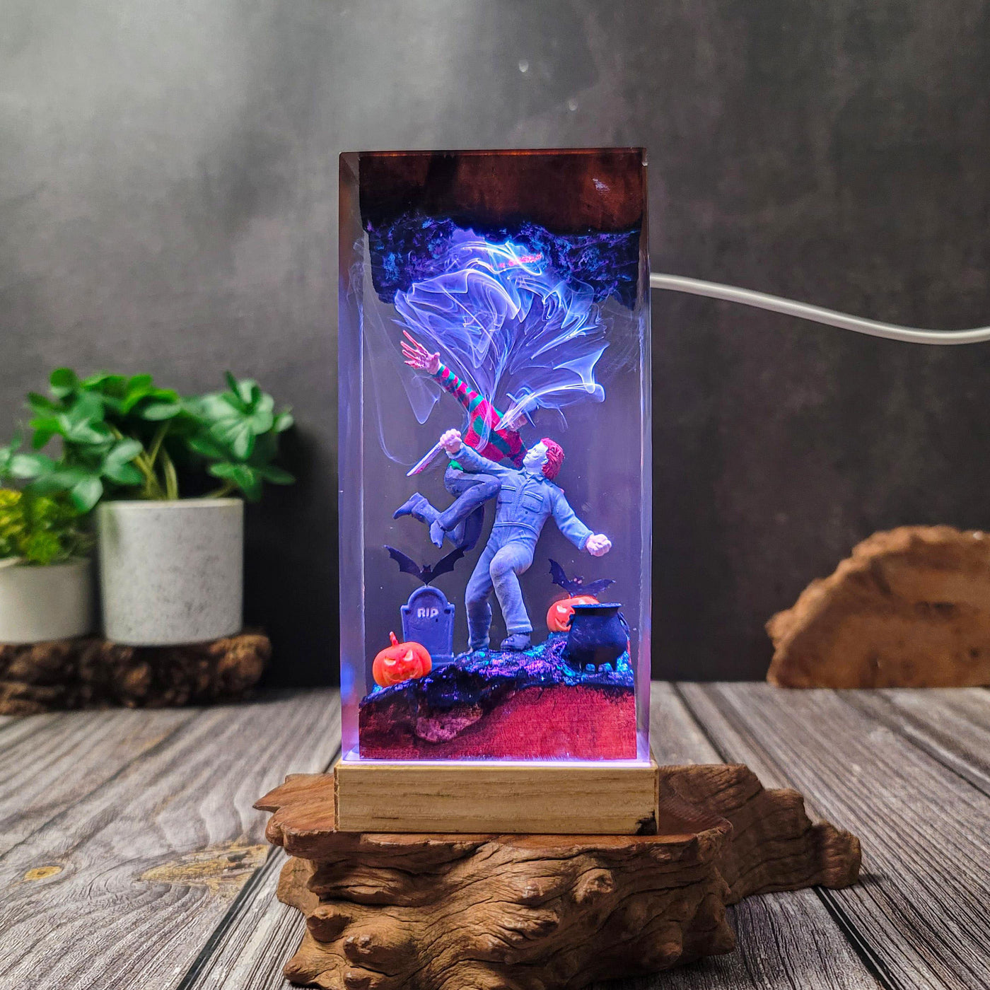 Spooky Resin Lamp