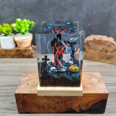 Devil Hand Halloween Resin Lamp