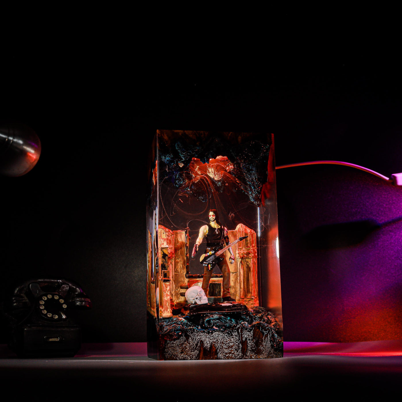 Johnny Silverhand Cyberpunk: Edgerunner Resin Lamp