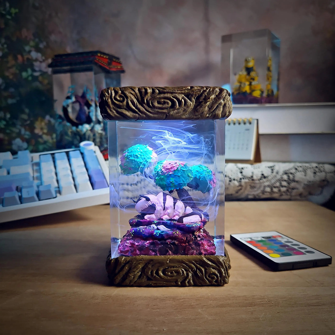 Pandaren World of Warcraft Resin Lamp
