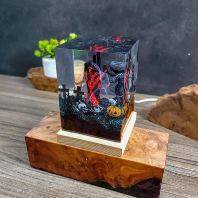 Devil Hand Halloween Resin Lamp