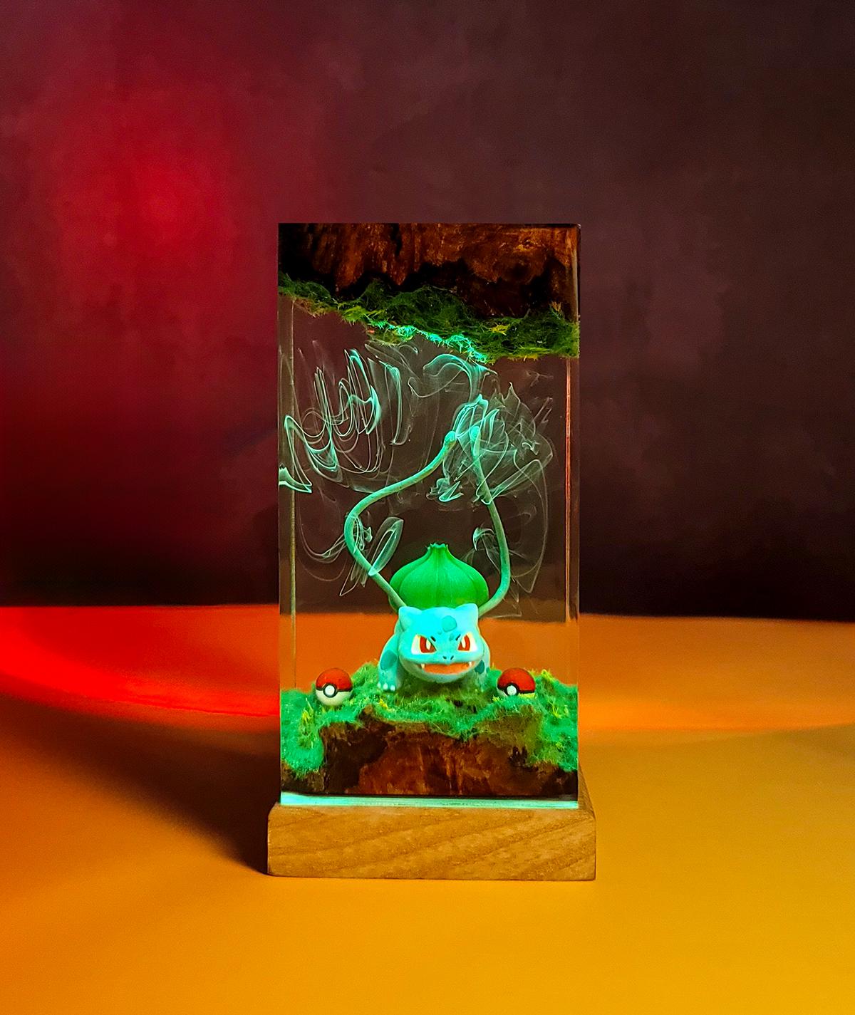 Bulbasaur Pokemon Resin Lamp