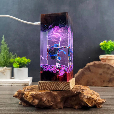 Resin Ninja Sword LED Night Light