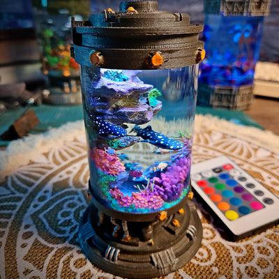 Whale Shark Ocean Diorama Resin Lamp