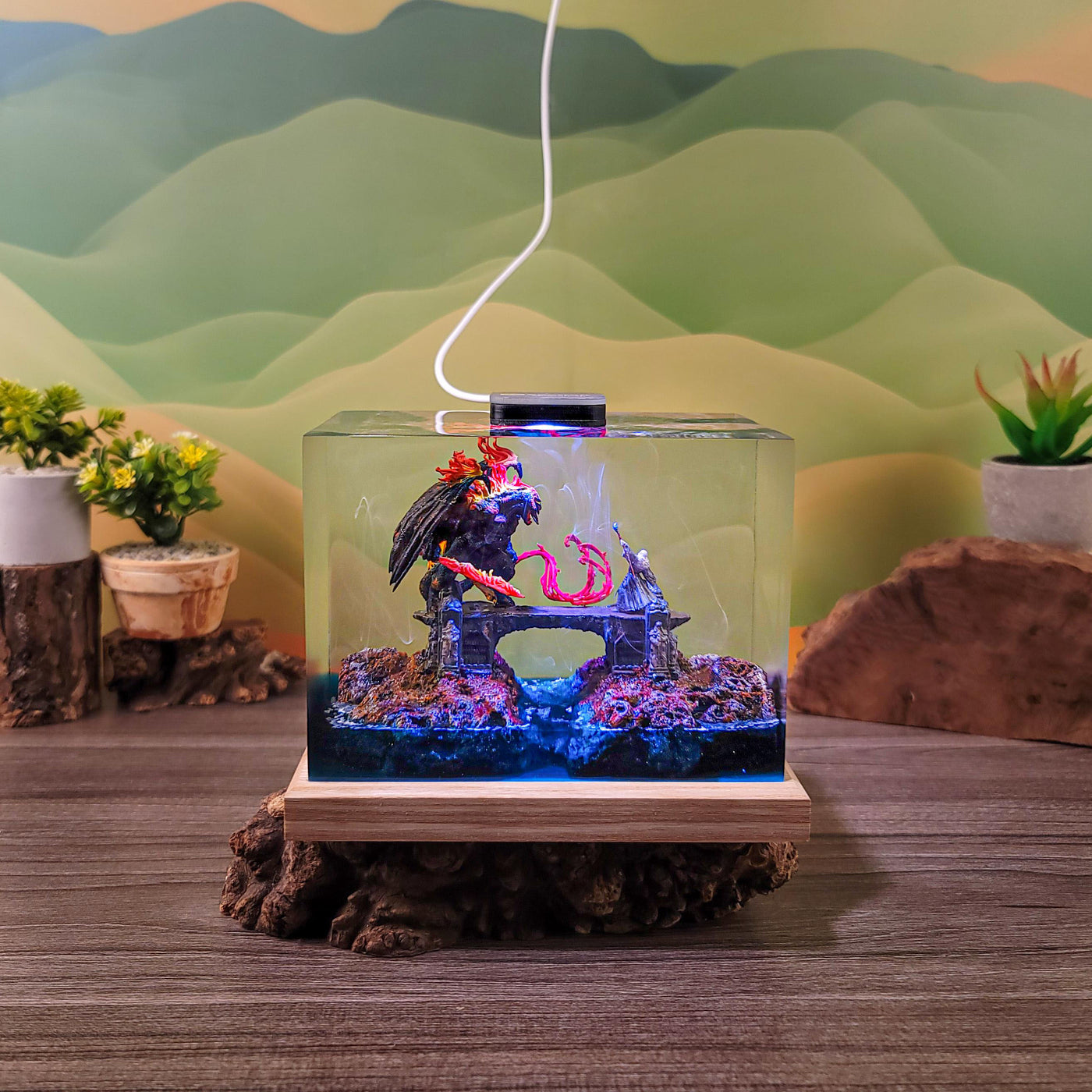 Bridge Battle Scene Lamp