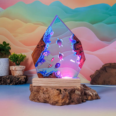 Turtle Ocean Resin Lamp