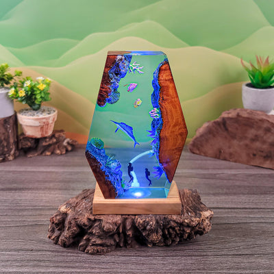 Ocean Resin Lamp