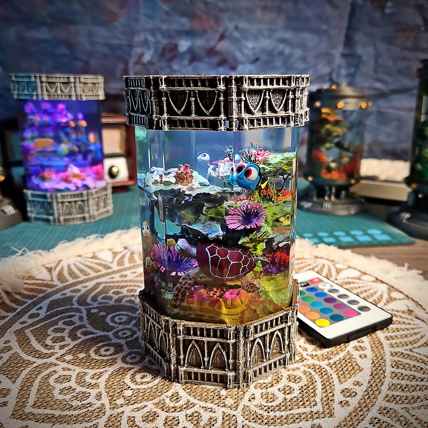 Dory and Crush Finding Nemo Resin Lamp