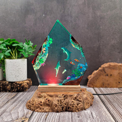 Handmade Ocean Epoxy Lamp 2