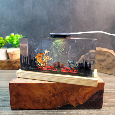 Godzilla vs. King Ghidorah Resin Lamp