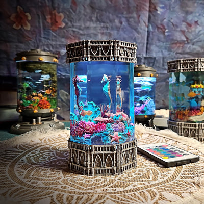 Seahorse Ocean Diorama Resin Lamp