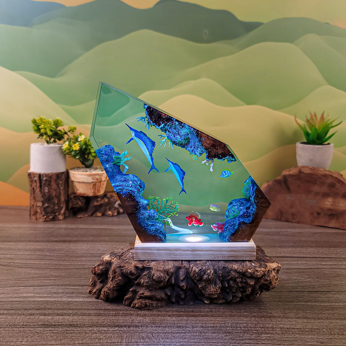 Resin Ocean Night Light