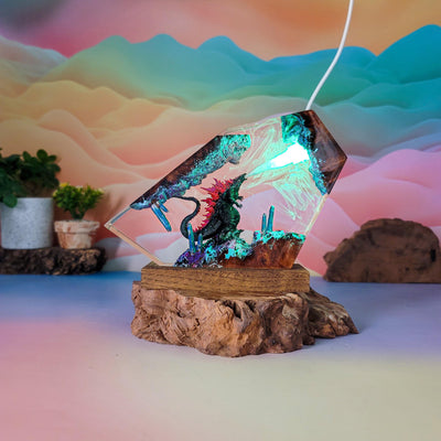 Godzilla Resin Lamp