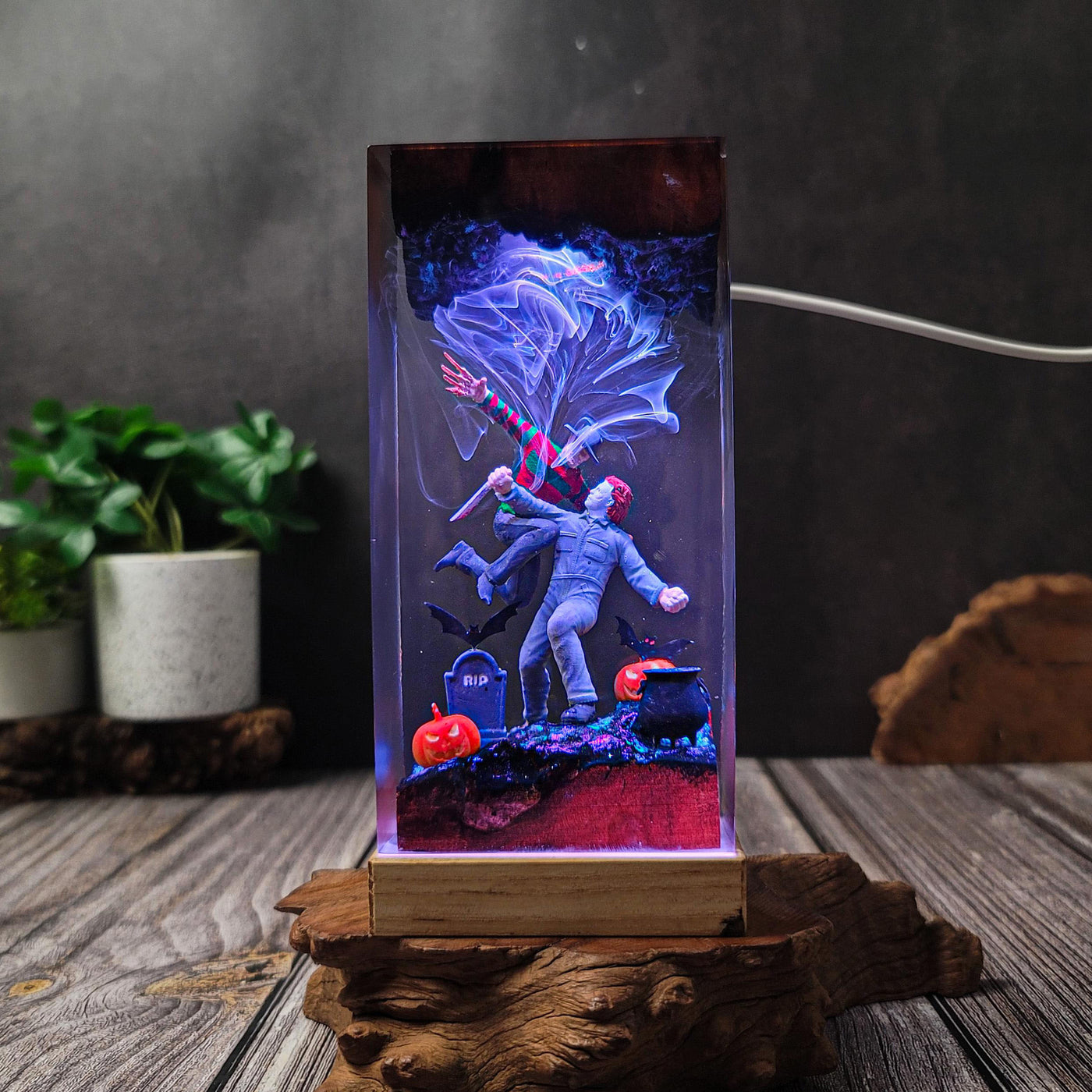 Spooky Resin Lamp
