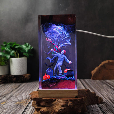 Spooky Resin Lamp