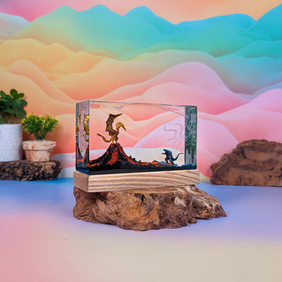 King Ghidorah vs Godzilla V2 Resin Lamp