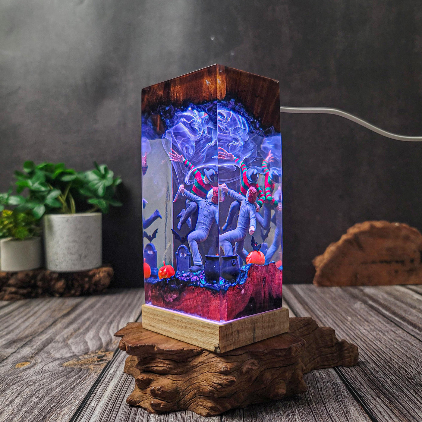 Spooky Resin Lamp