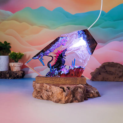 Godzilla Resin Lamp